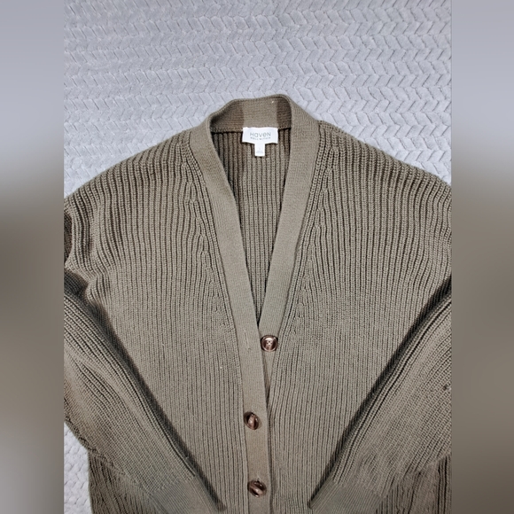 Haven Well Within Olive Button-Up Cardigan - Picture 3 of 7